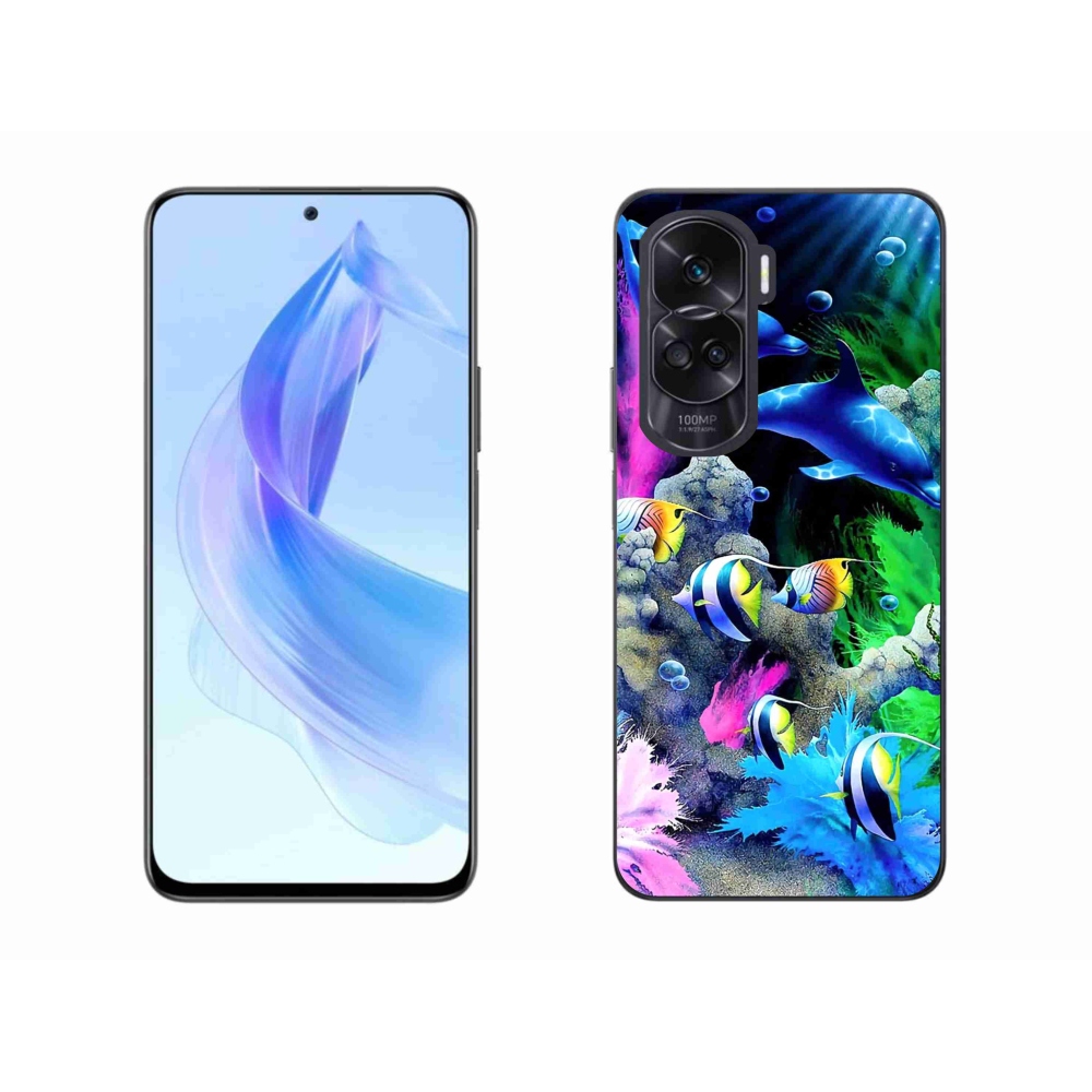 Gelový obal mmCase na Honor 90 Lite - mořský svět