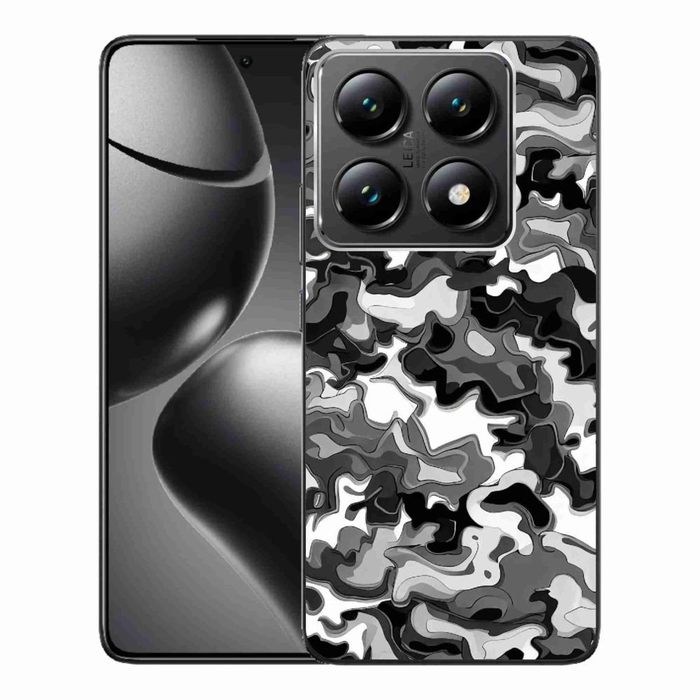 Gelový kryt mmCase na Xiaomi 14T Pro - maskáčový vzor 3