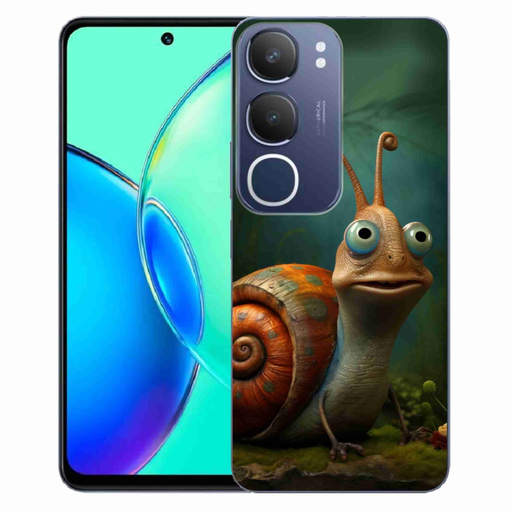 Gelový kryt mmCase na Vivo Y19s - šnek