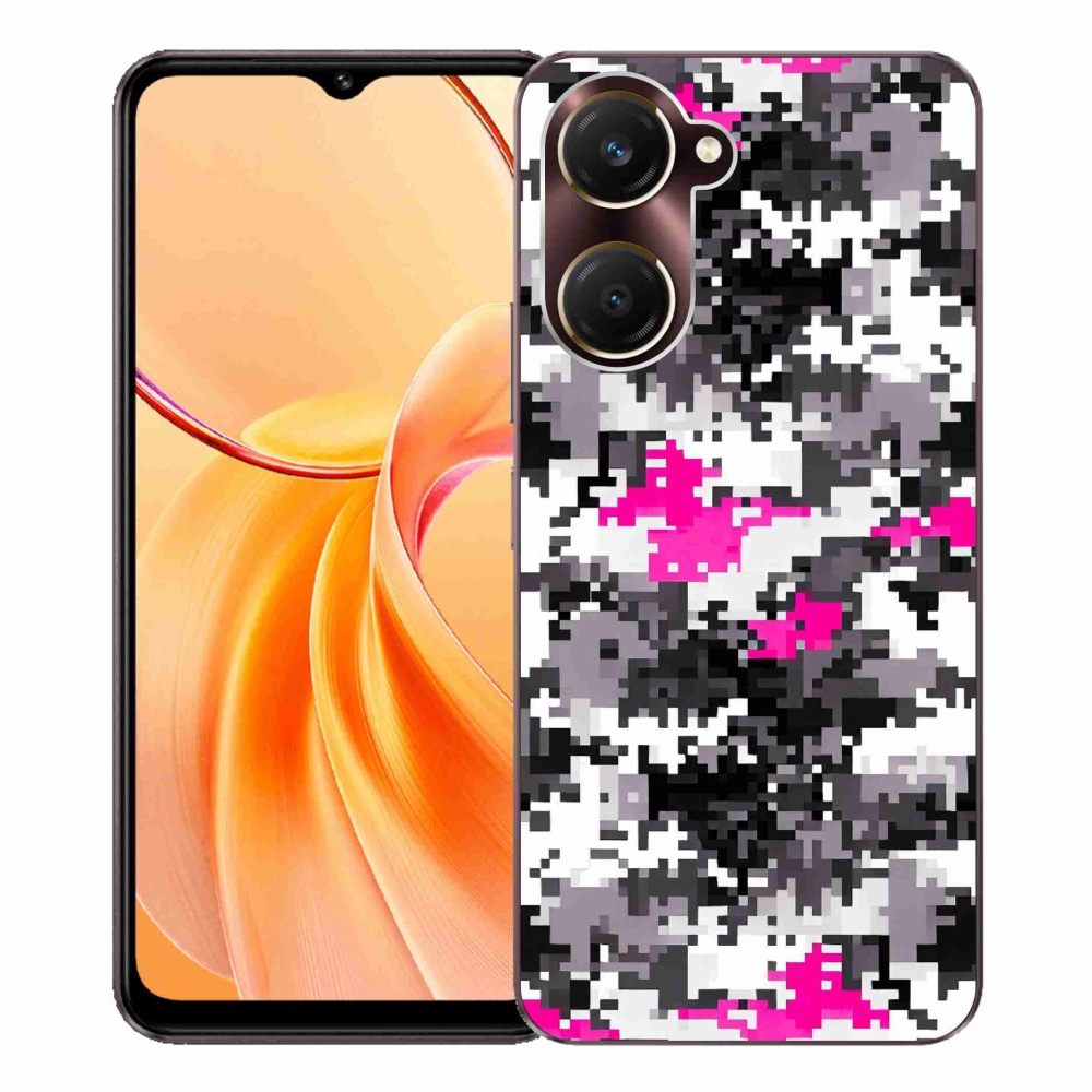 Gelový kryt mmCase na Vivo Y28s 5G - maskáčový vzor 4