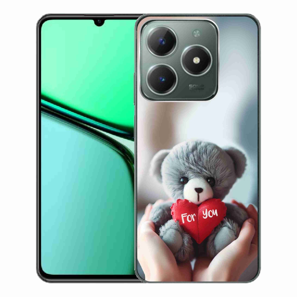 Gelový kryt mmCase na Realme C61 - medvídek pro zamilované