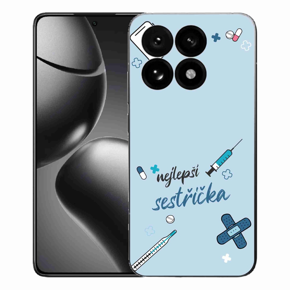 Gelový kryt mmCase na Xiaomi 15T - nejlepší sestřička modré pozadí