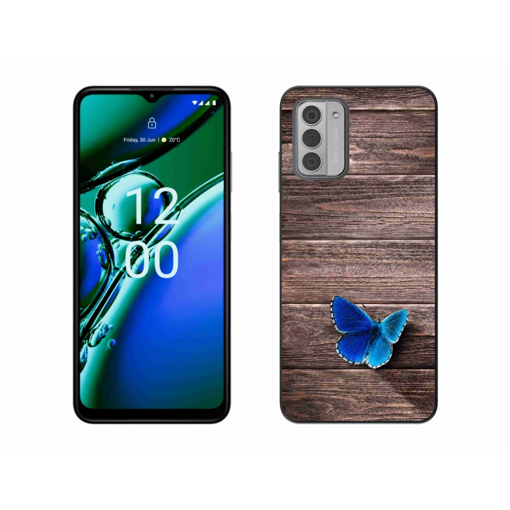 Gelový kryt mmCase na Nokia G42 - modrý motýl 1