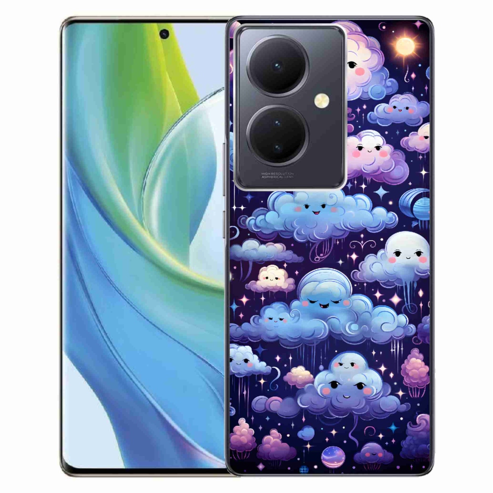Gelový kryt mmCase na Vivo V29 Lite 5G - mráčky