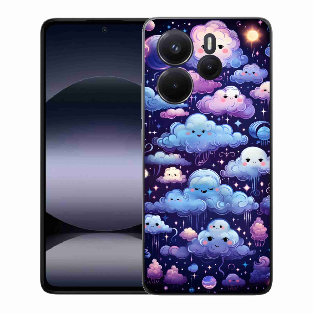Gelový kryt mmCase na Xiaomi Redmi Note 14 - mráčky