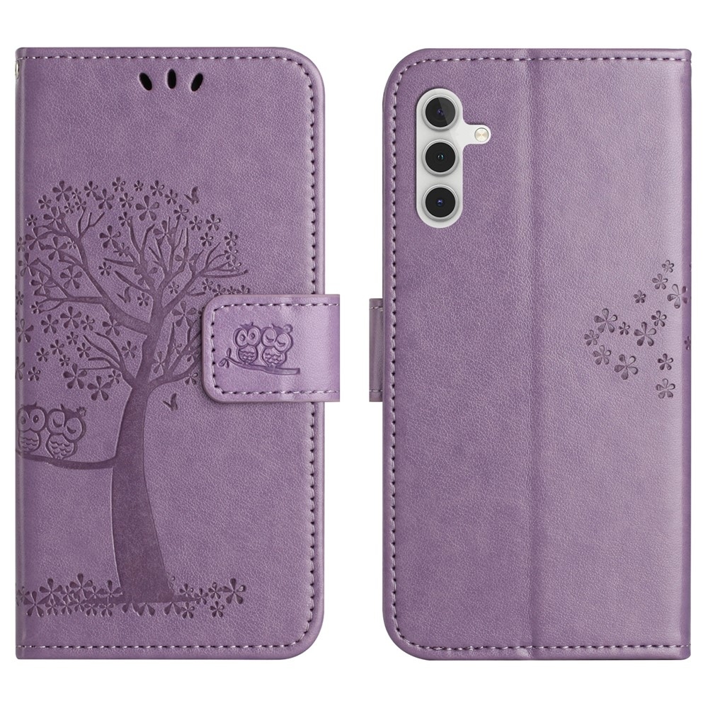 Tree knížkové pouzdro na Samsung Galaxy S25 FE - světlefialové