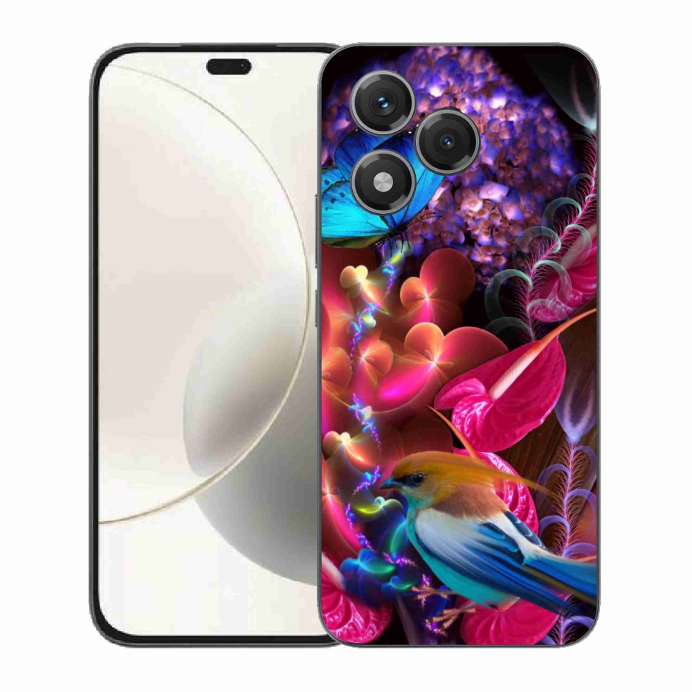 Gelový kryt mmCase na Honor 400 Lite - barevné květiny