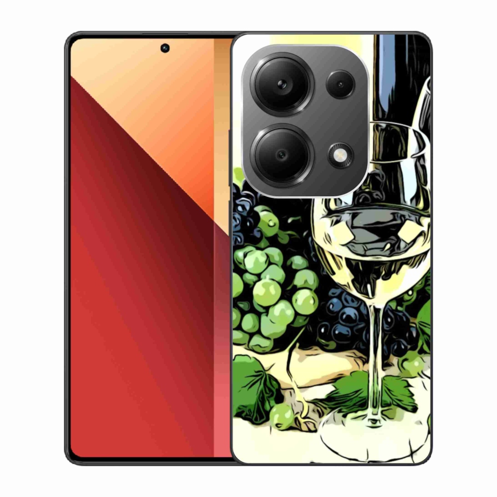 Gelový kryt mmCase na Xiaomi Redmi Note 13 Pro 4G/Poco M6 Pro - sklenka vína