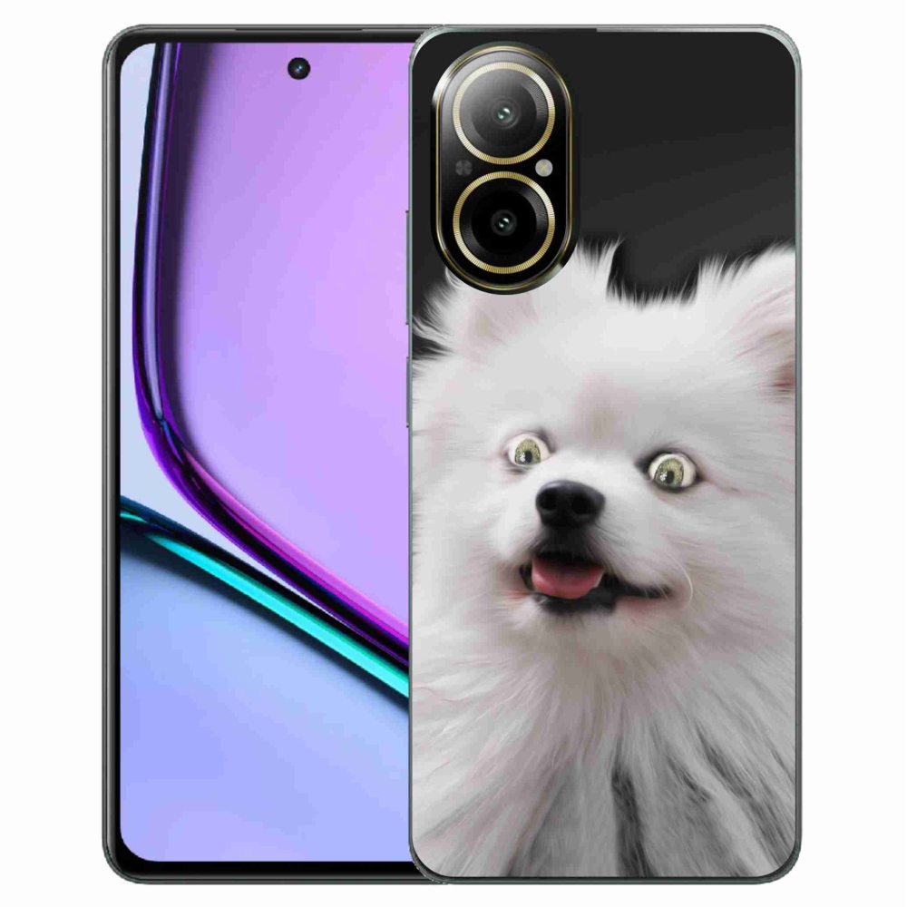 Gelový kryt mmCase na Realme C67 - bílý špic