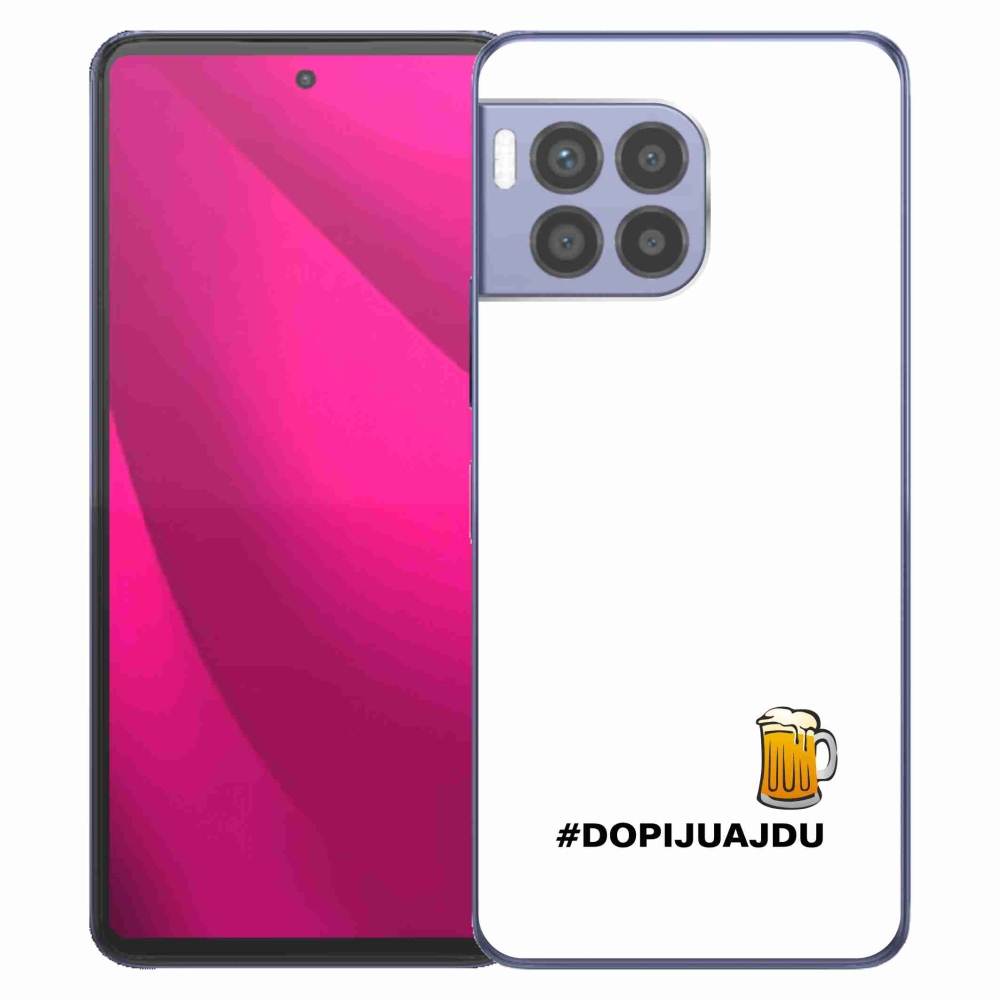 Gelový kryt mmCase na T-Mobile T Phone 2 Pro - pivní motiv 1 bílé pozadí