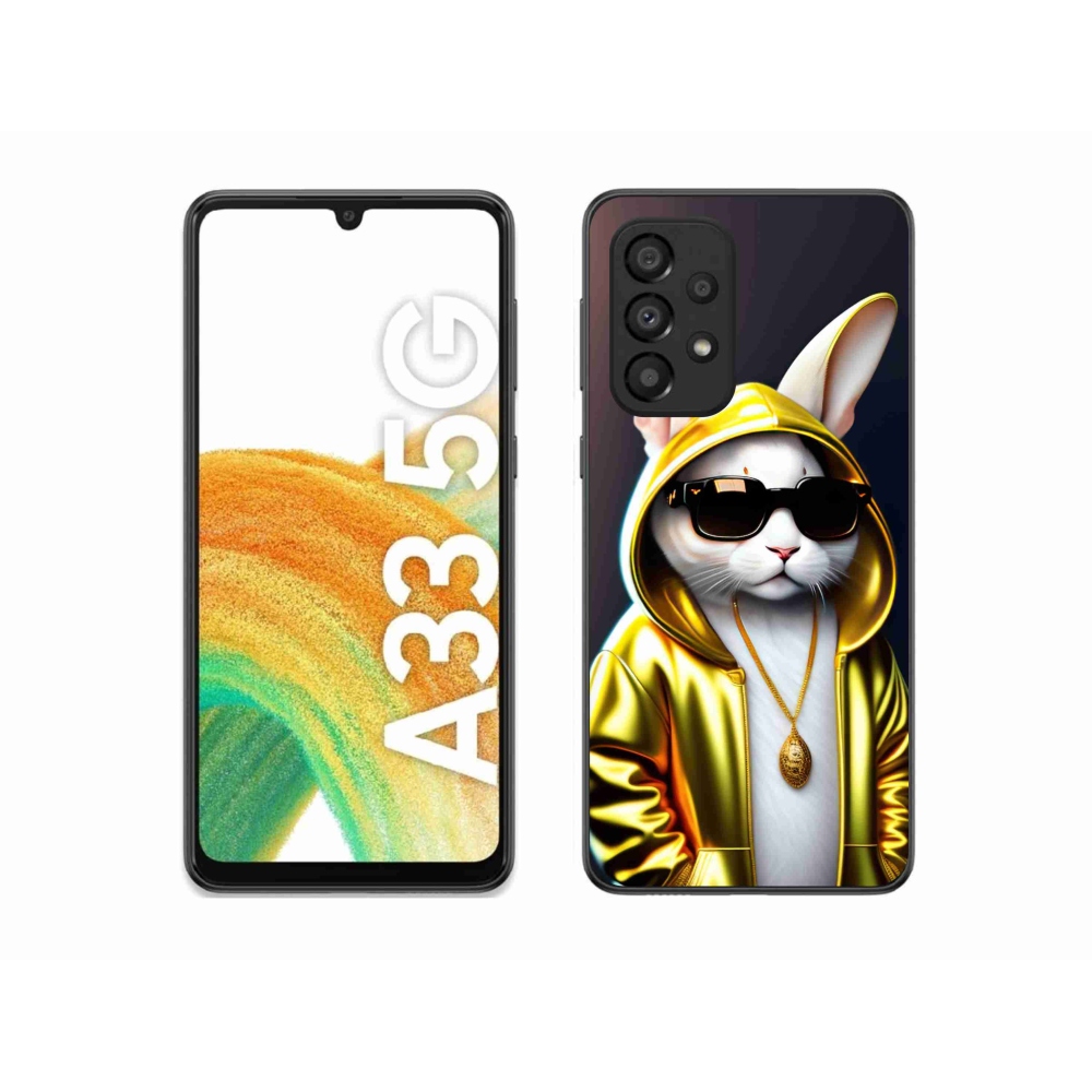 Gelový kryt mmCase na Samsung Galaxy A33 5G - kočka boss