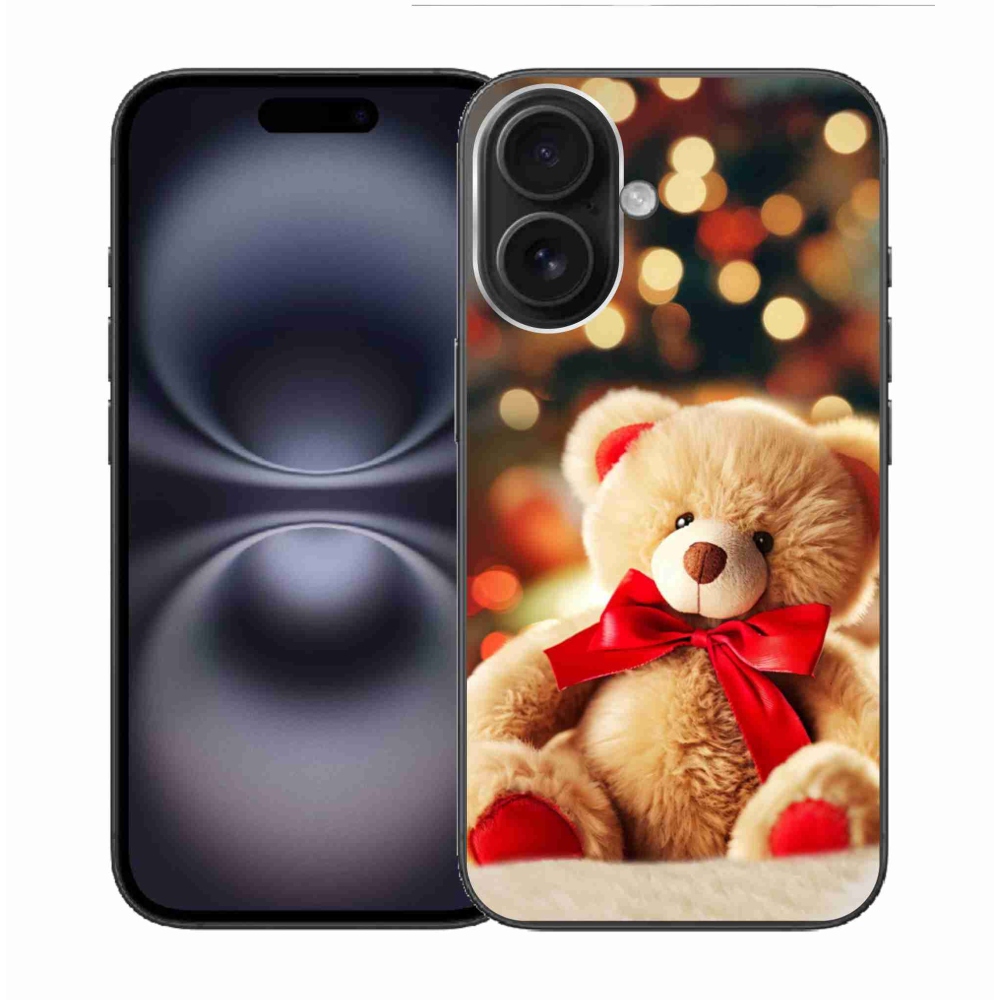 Gelový kryt mmCase na iPhone 16 - plyšový medvídek