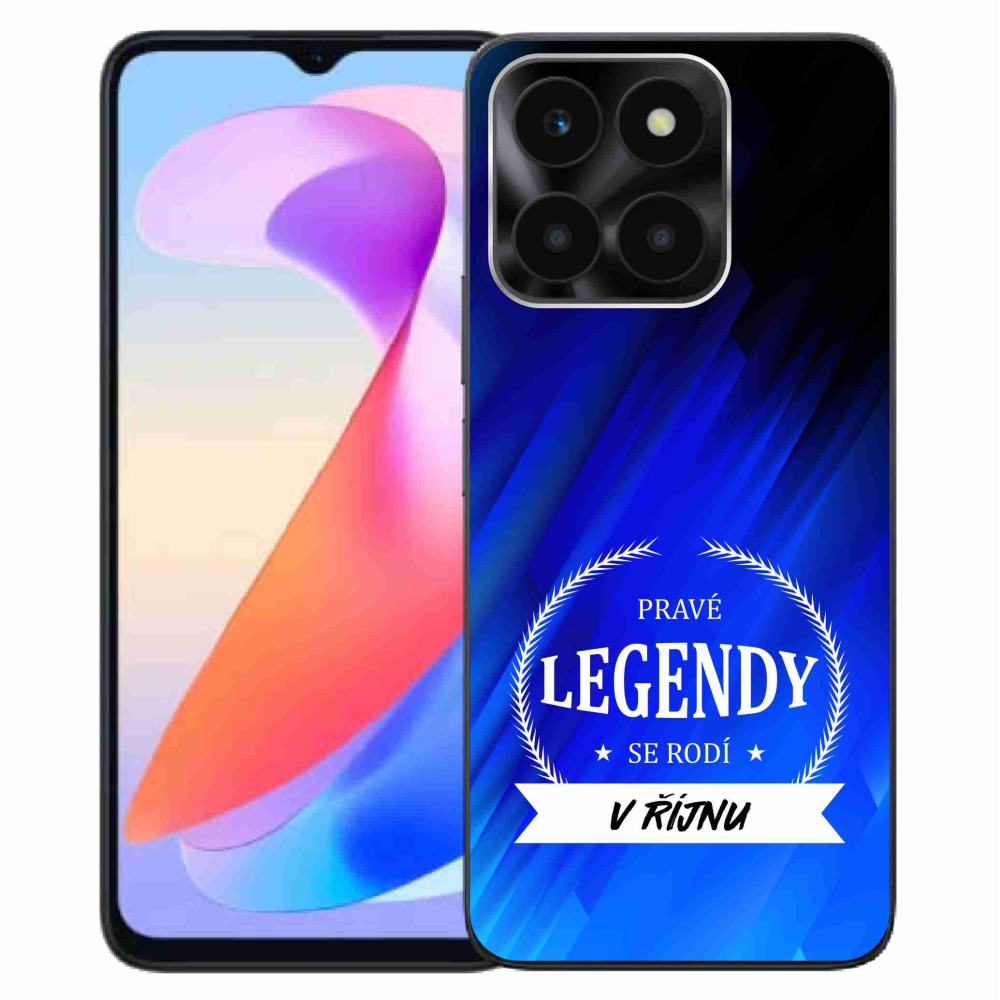 Gelový kryt mmCase na Honor X6a - legendy v říjnu modré pozadí
