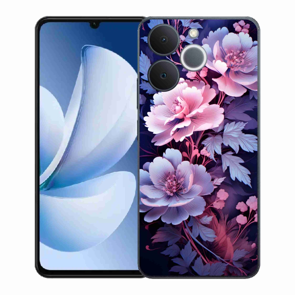 Gelový kryt mmCase na Realme Note 70T - květiny 11