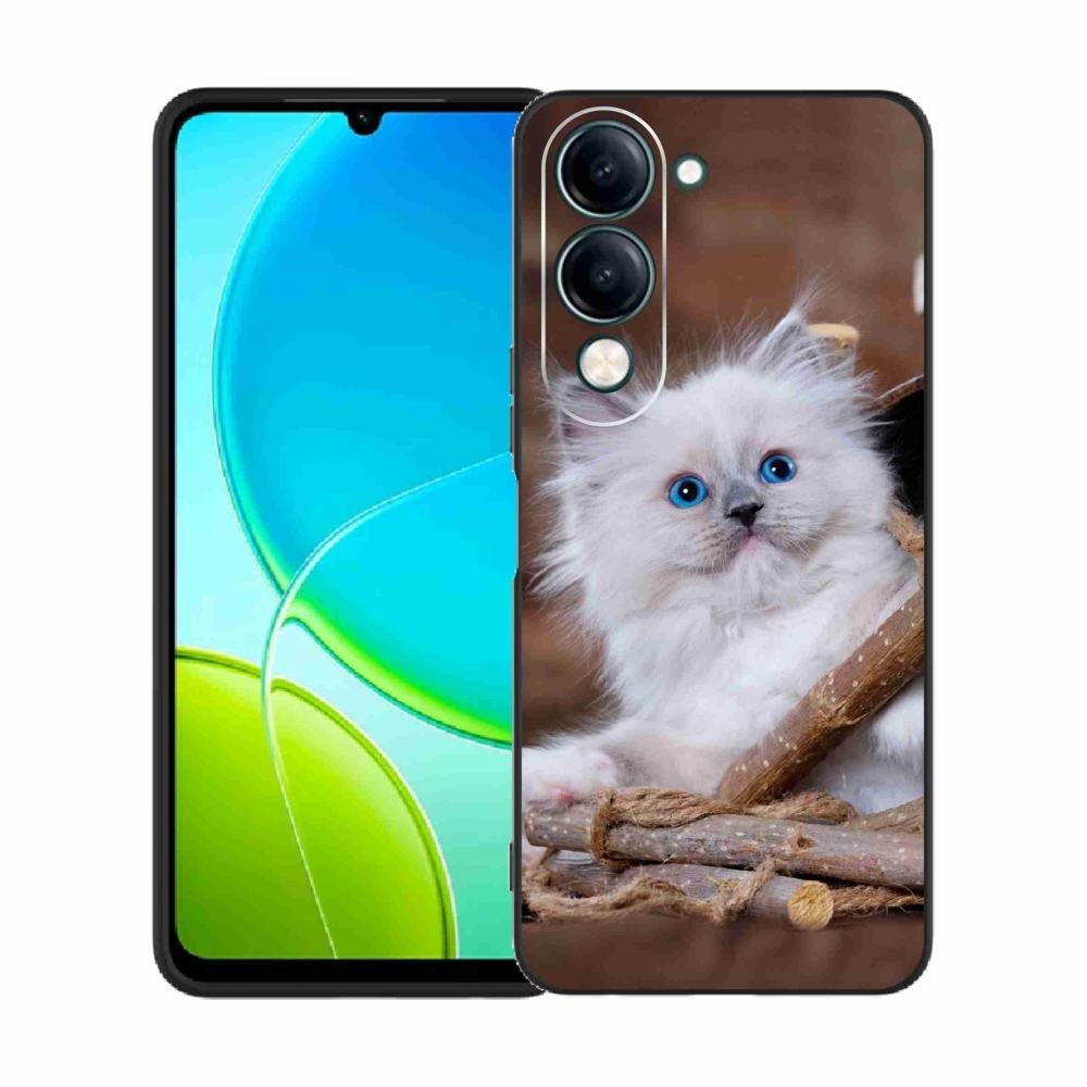 Gelový kryt mmCase na Vivo Y29s 5G - bílé kotě