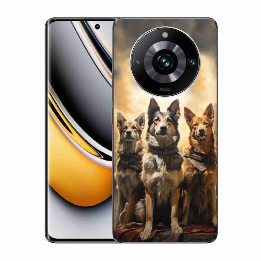Gelový kryt mmCase na Realme 11 Pro/11 Pro+ - tři psi