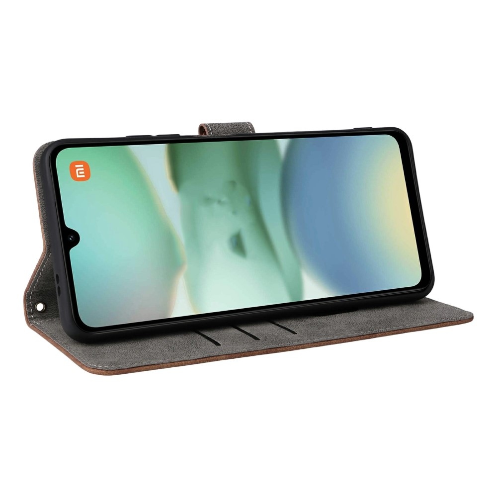 RFID knížkové pouzdro na Xiaomi Redmi A5 (171.7x77.8x8.3mm) - hnědé