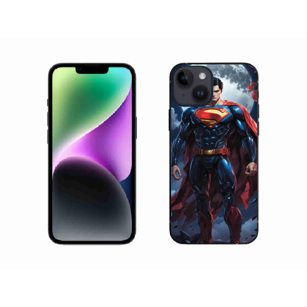 Gelový kryt mmCase na iPhone 14 - superman