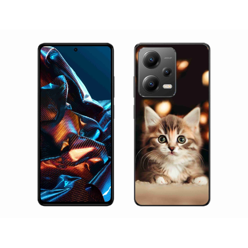 Gelový kryt mmCase na Xiaomi Redmi Note 12 Pro 5G - roztomilé kotě 2