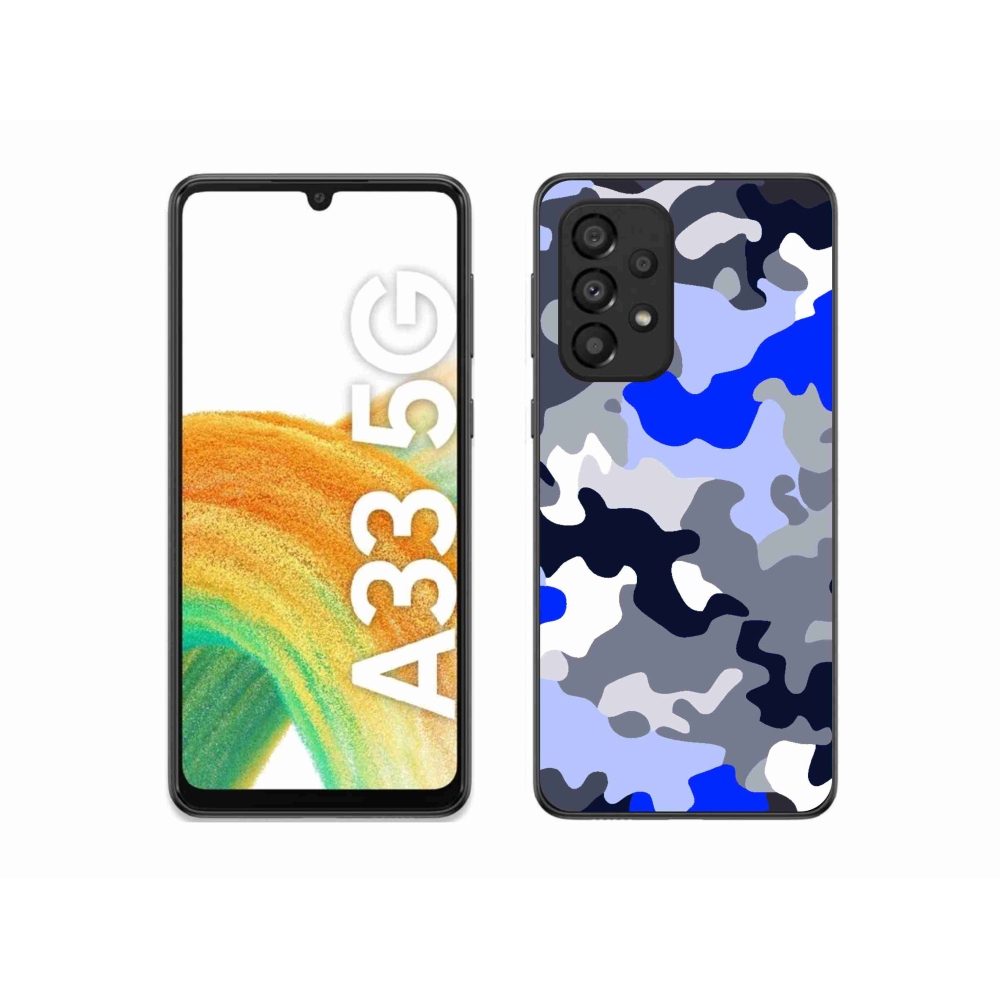 Gelový kryt mmCase na Samsung Galaxy A33 5G - maskáčový vzor 8