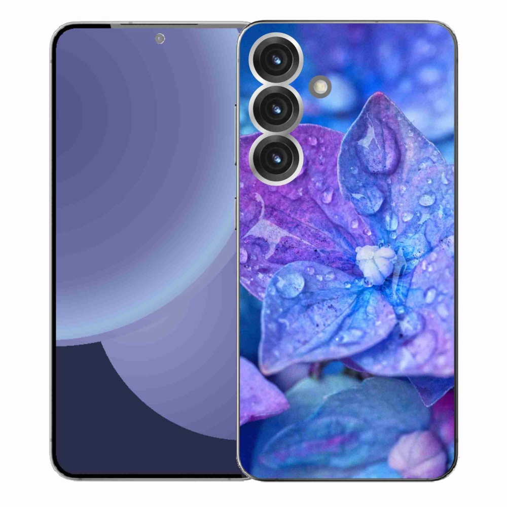 Gelový kryt mmCase na Samsung Galaxy S25+ - fialový květ
