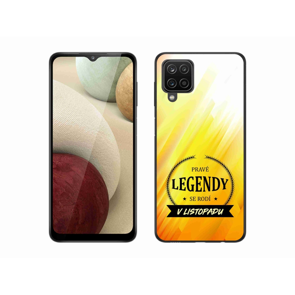 Gelový kryt mmCase na Samsung Galaxy M12 - legendy v listopadu žluté pozadí