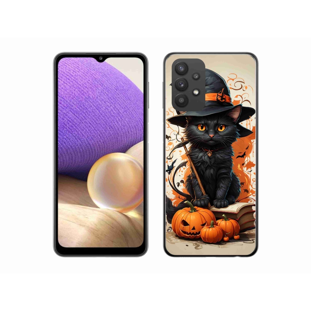 Gelový kryt mmCase na Samsung Galaxy A32 5G - kocour čaroděj