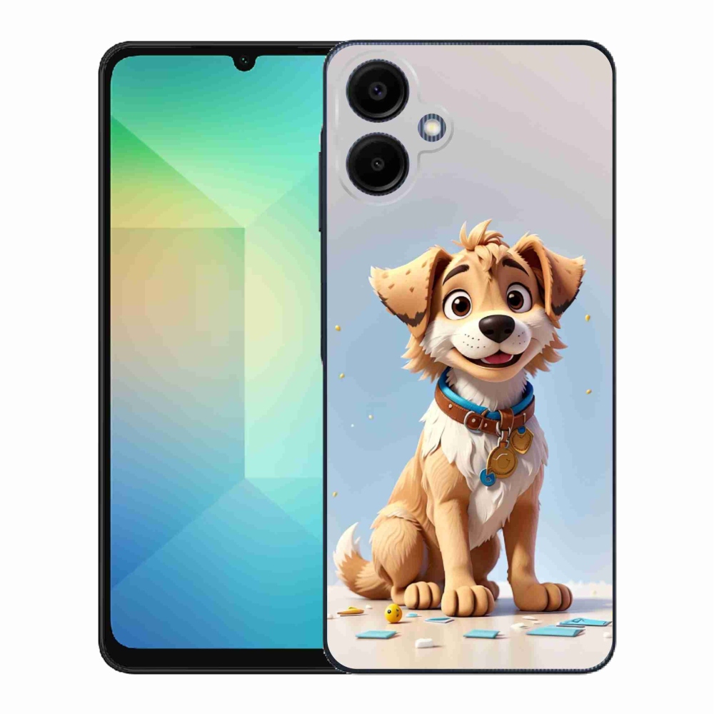 Gelový kryt mmCase na Samsung Galaxy A06 4G - kreslené štěně