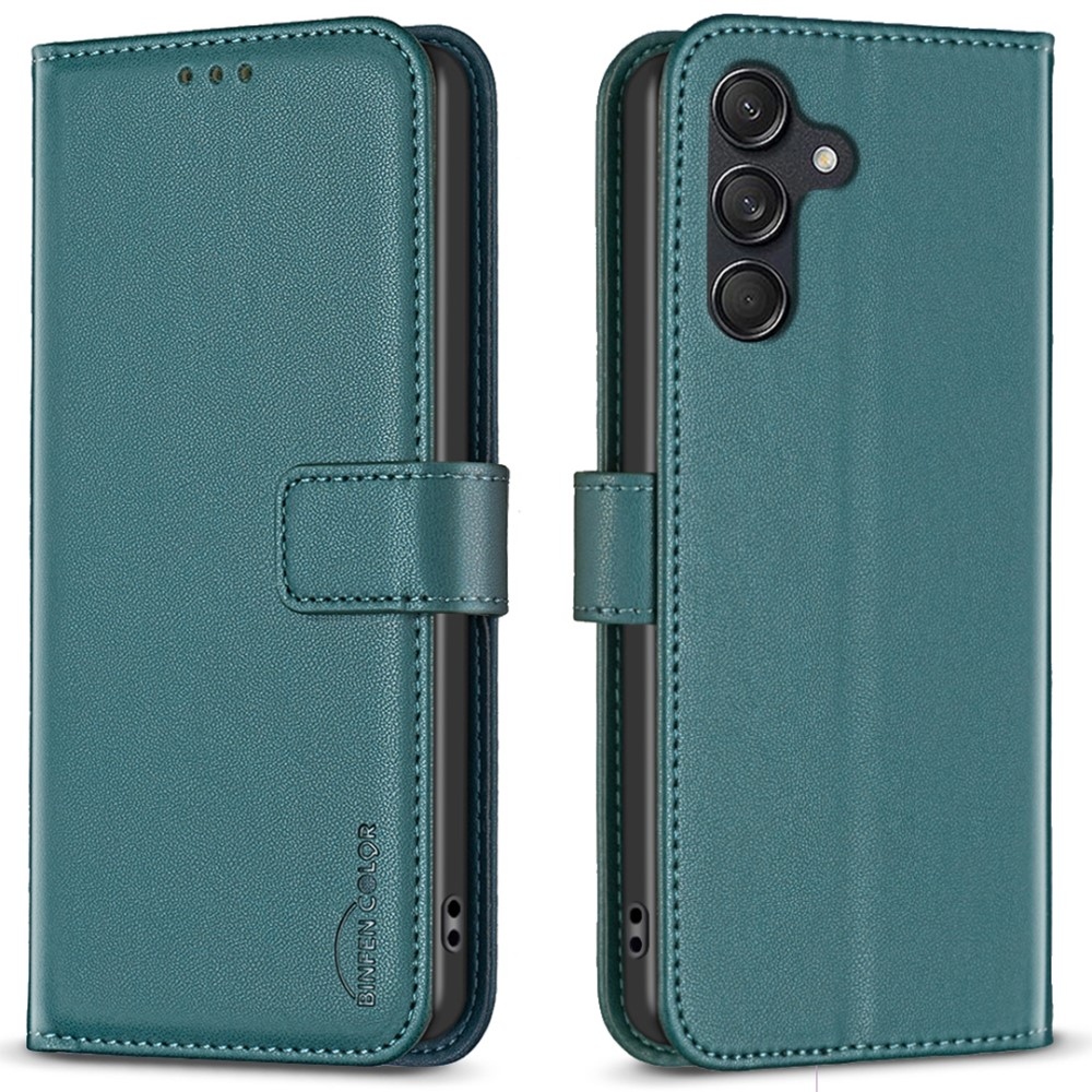 BNF knížkové pouzdro na Samsung Galaxy M55 5G - zelené