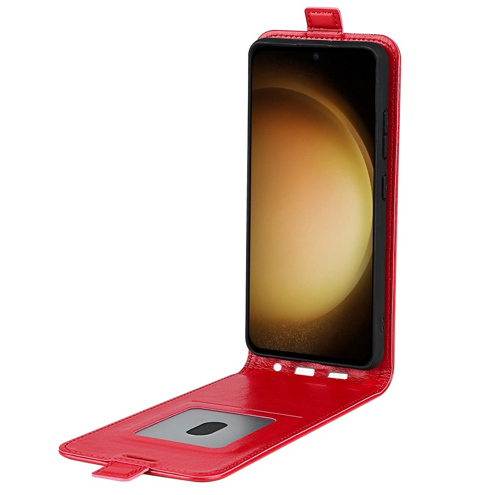 Vertical flipové pouzdro na Samsung Galaxy S24+ - červené
