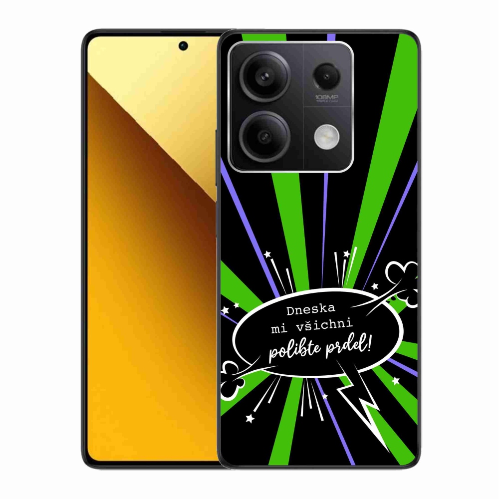 Gelový kryt mmCase na Xiaomi Redmi Note 13 5G - vtipný text 15 černé pozadí
