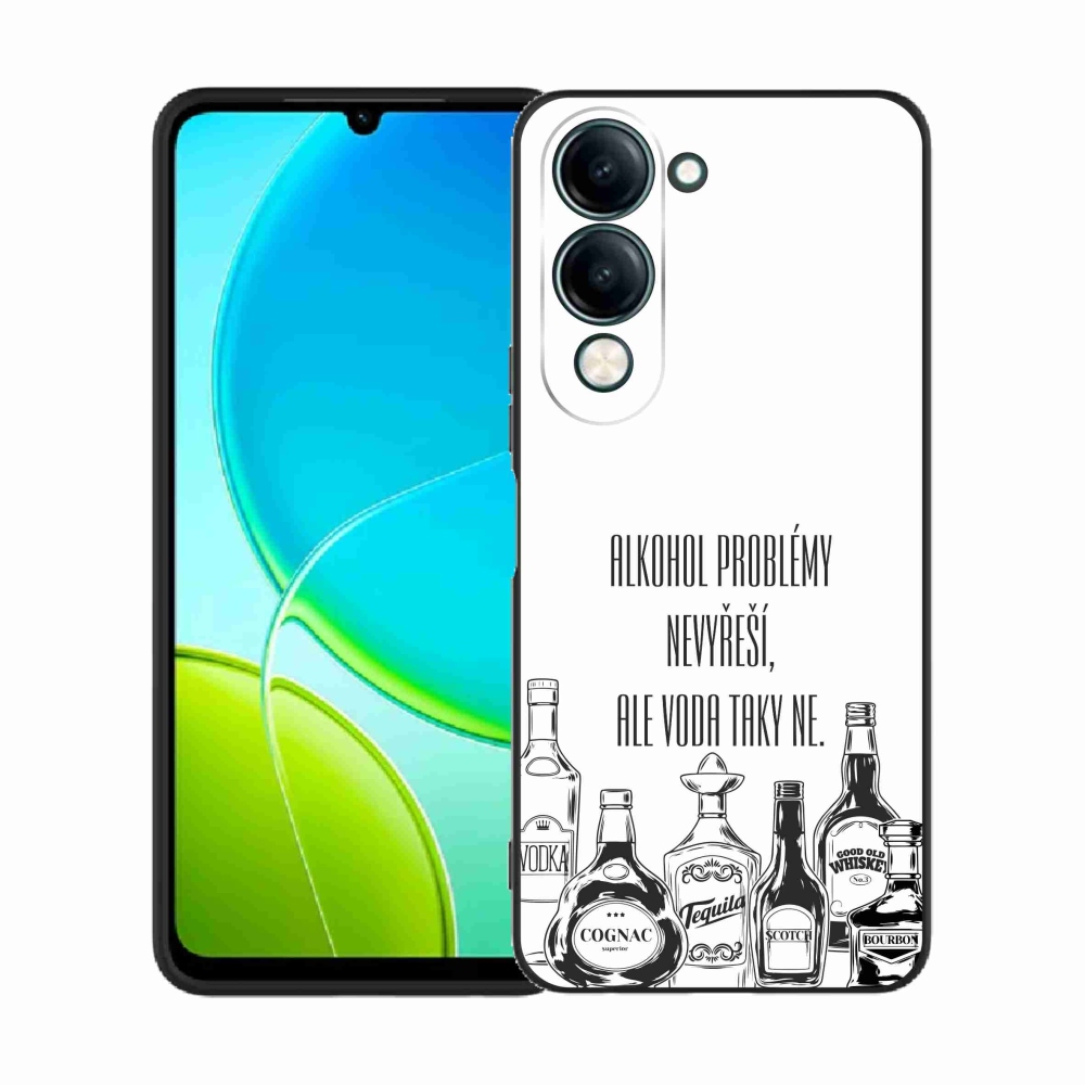 Gelový kryt mmCase na Vivo Y29s 5G - vtipný text bílé pozadí