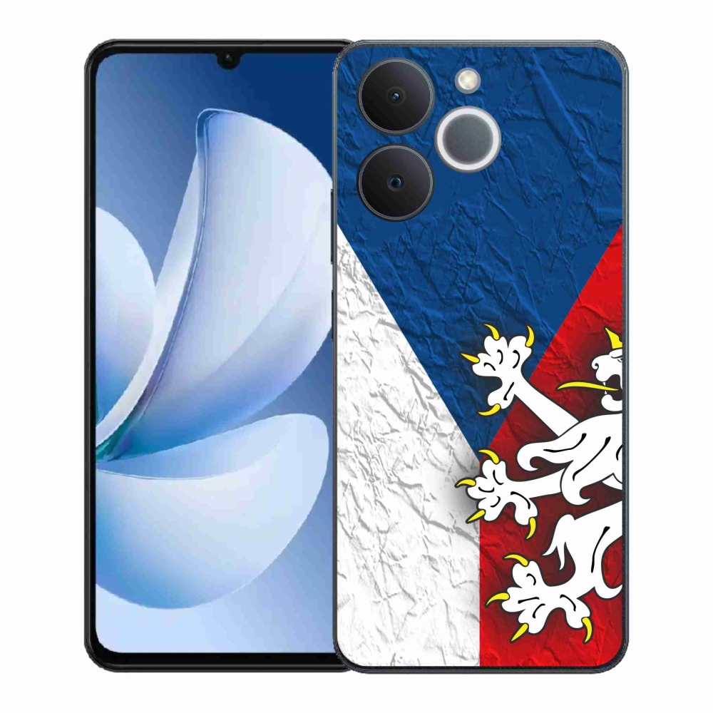 Gelový kryt mmCase na Realme Note 70T - česká vlajka 1