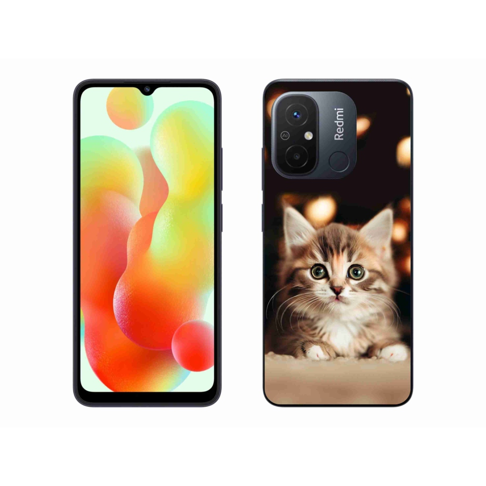 Gelový kryt mmCase na Xiaomi Redmi 12C - roztomilé kotě 2