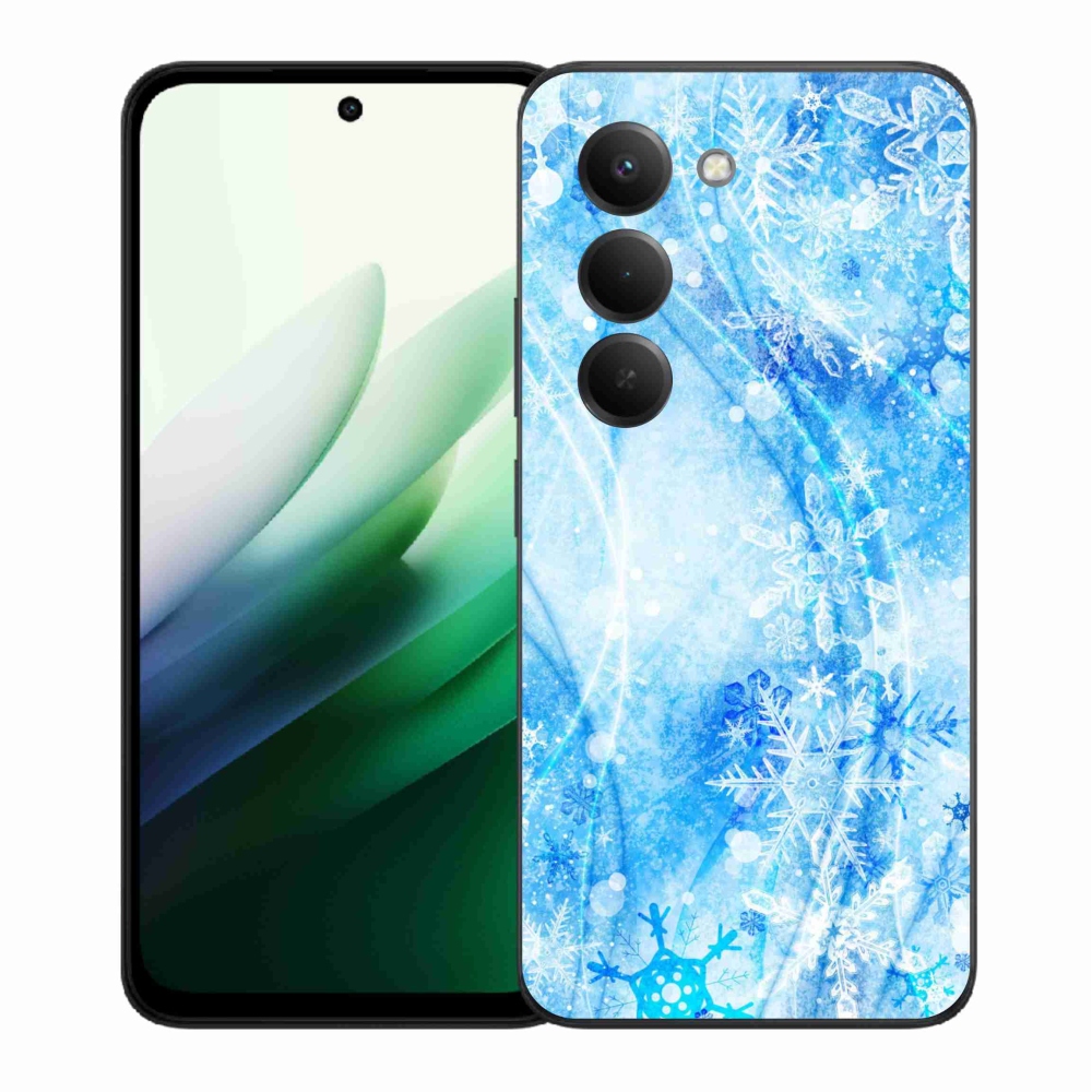 Gelový kryt mmCase na Xiaomi Redmi 15 5G - sněhové vločky