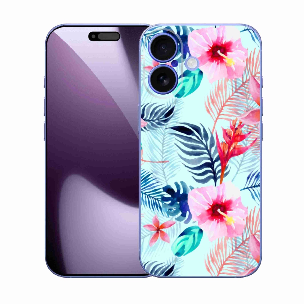 Gelový kryt mmCase na iPhone 17 - květiny