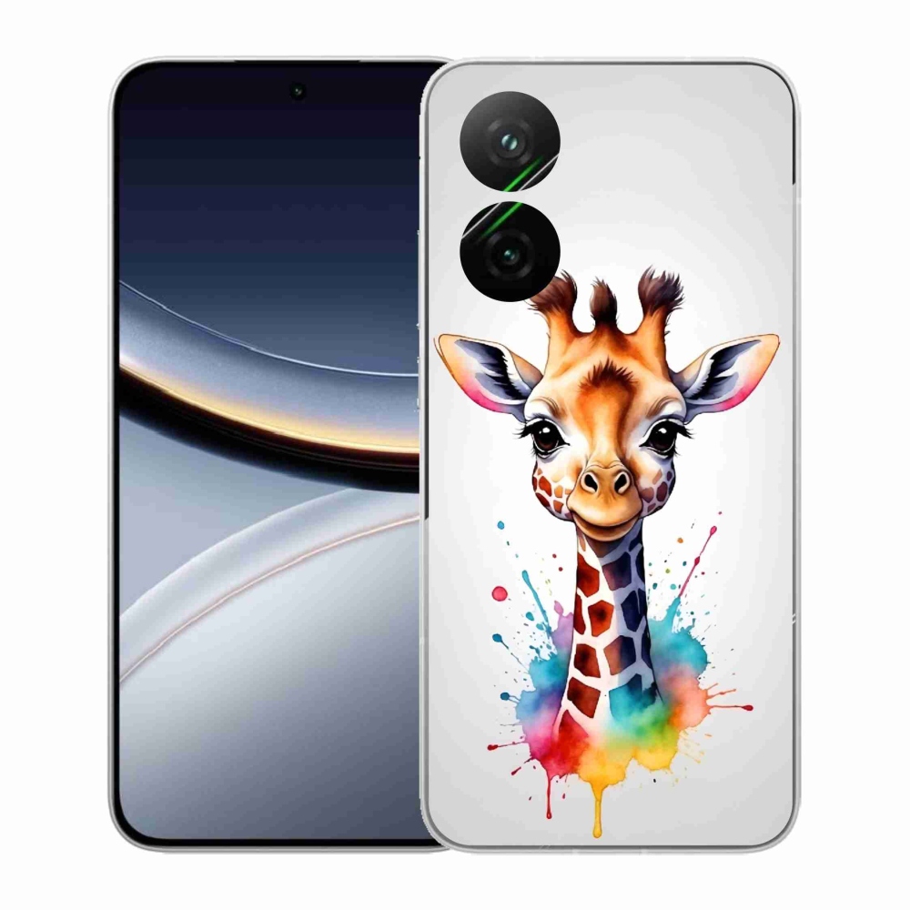 Gelový kryt mmCase na Xiaomi Poco F7 5G - žirafa 1