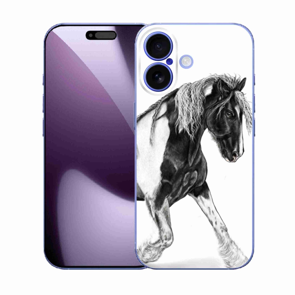 Gelový kryt mmCase na iPhone 17 - kůň