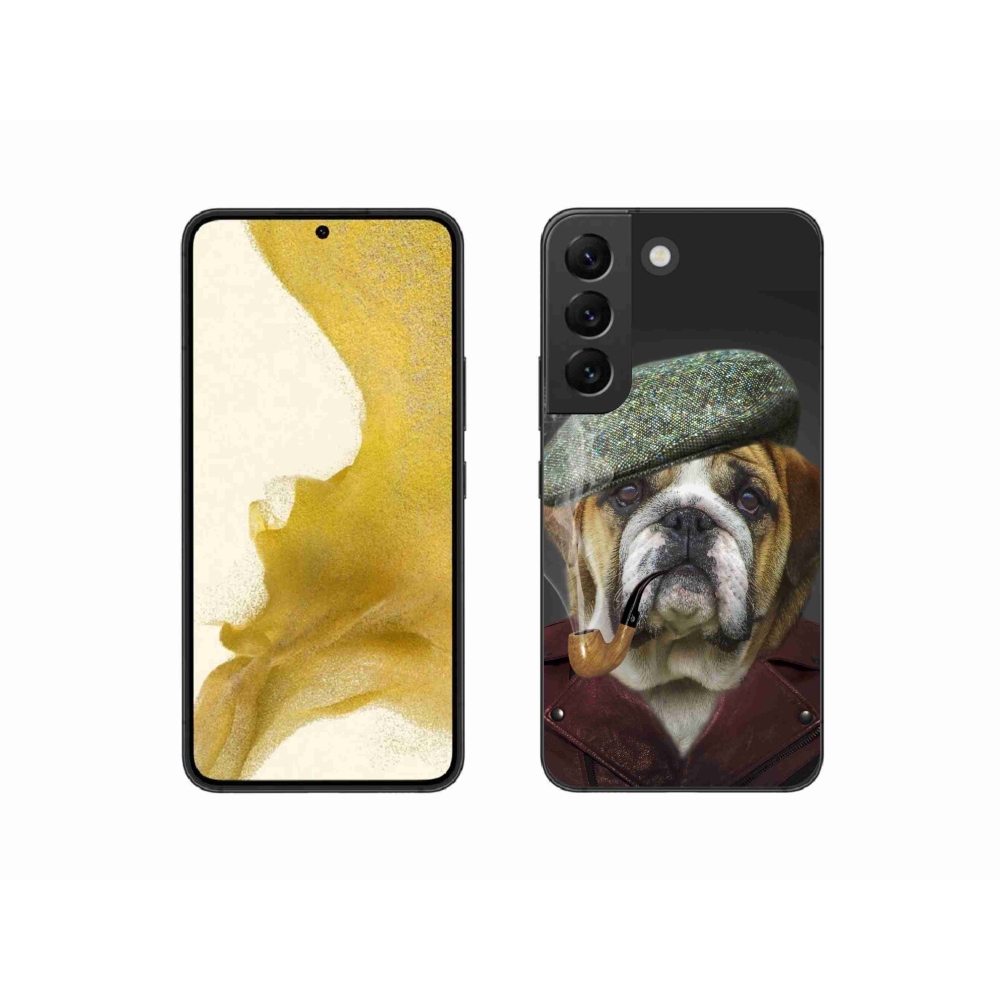 Gelový kryt mmCase na Samsung Galaxy S22 5G - pes s fajfkou