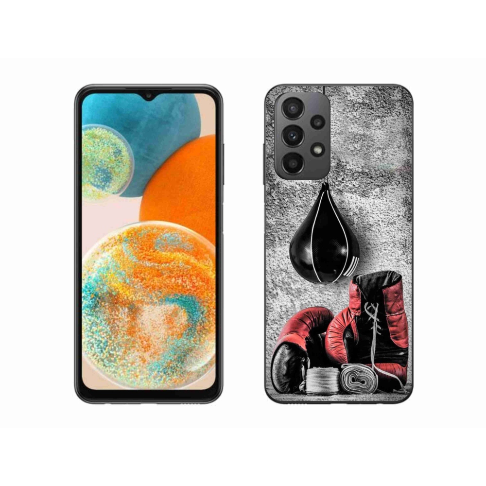 Gelový kryt mmCase na Samsung Galaxy A23 4G/5G - boxovací pytel a rukavice