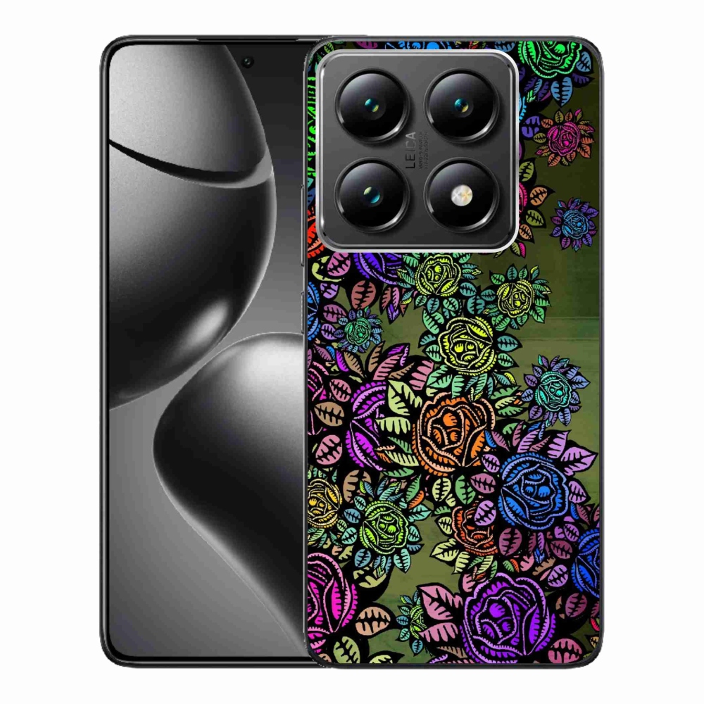Gelový kryt mmCase na Xiaomi 14T Pro - květiny 6