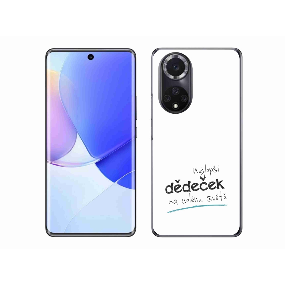 Gelový kryt mmCase na Huawei Nova 9 - nejlepší dědeček 3 bílé pozadí