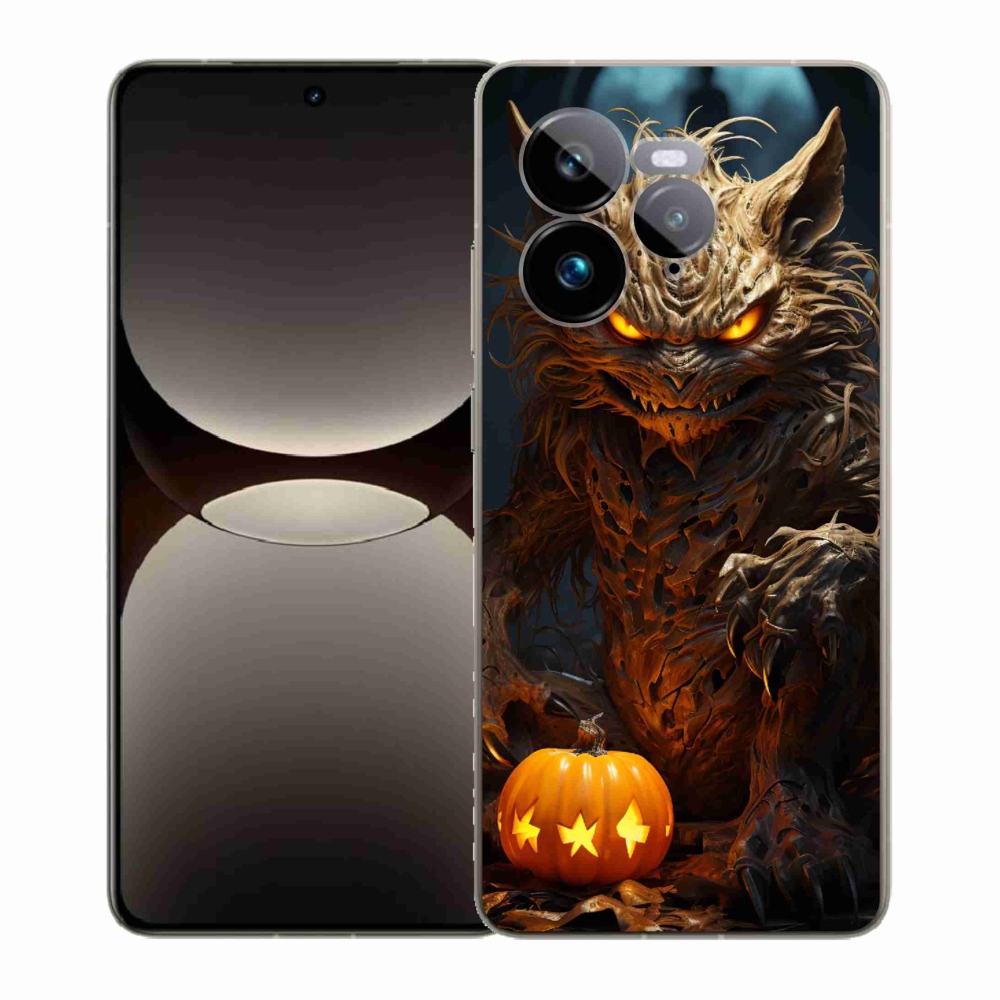 Gelový kryt mmCase na Realme GT 7 Pro 5G - halloweenská příšera