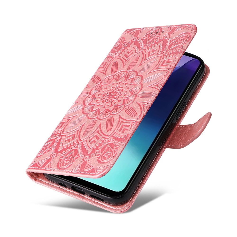Sunflower knížkové pouzdro na Xiaomi Redmi 14C/Poco C75 - růžové