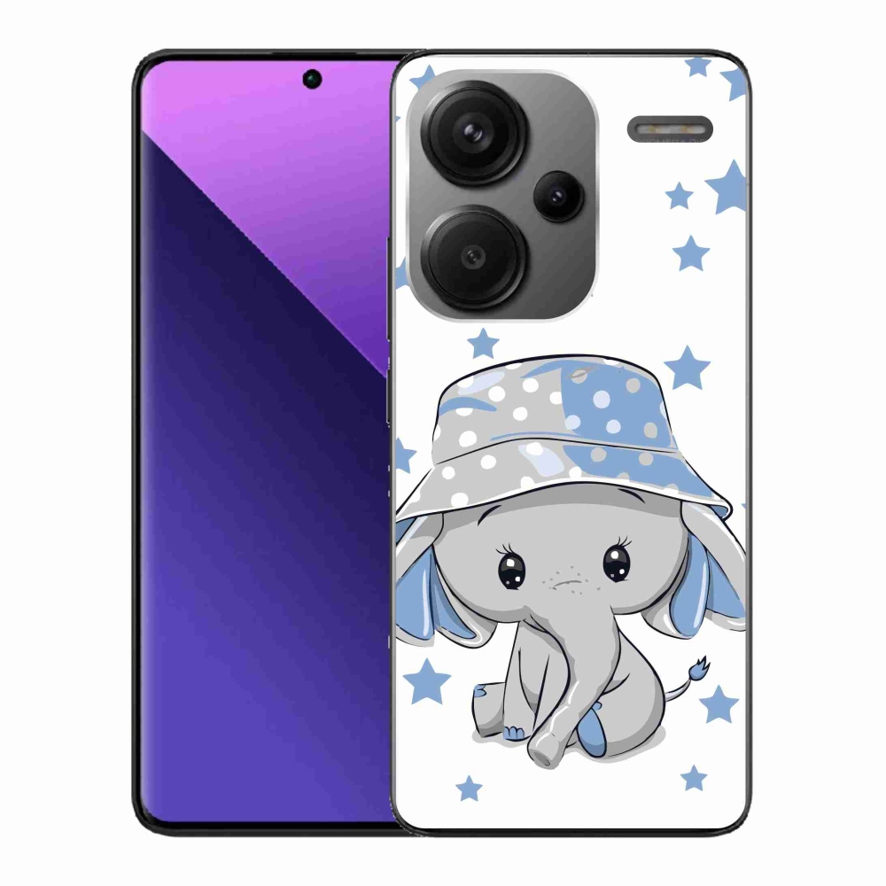 Gelový kryt mmCase na Xiaomi Redmi Note 13 Pro+ 5G - modrý slon