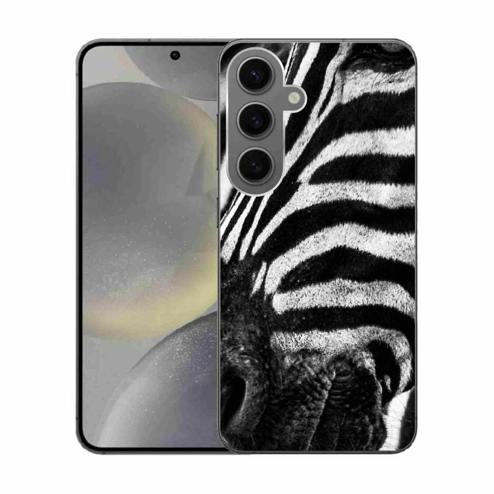 Gelový kryt mmCase na Samsung Galaxy S24 - zebra