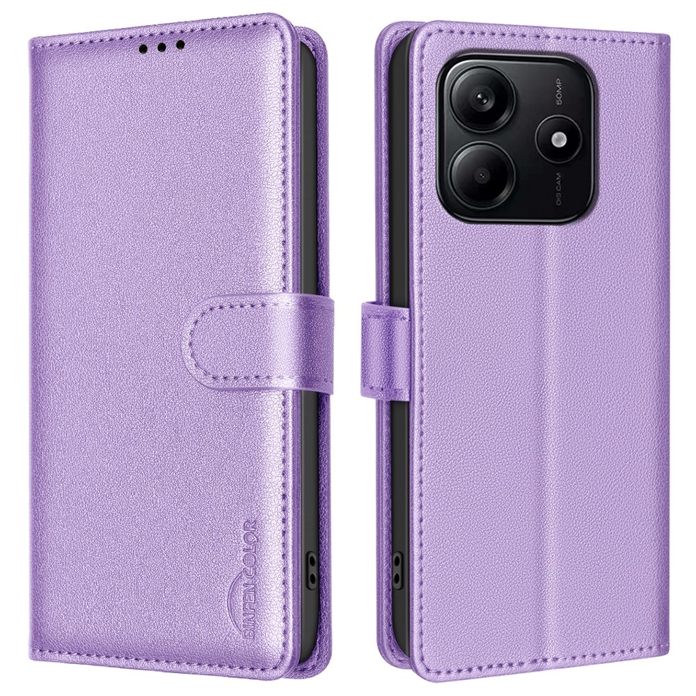 BNF knížkové pouzdro na Xiaomi Redmi Note 14 5G - fialové