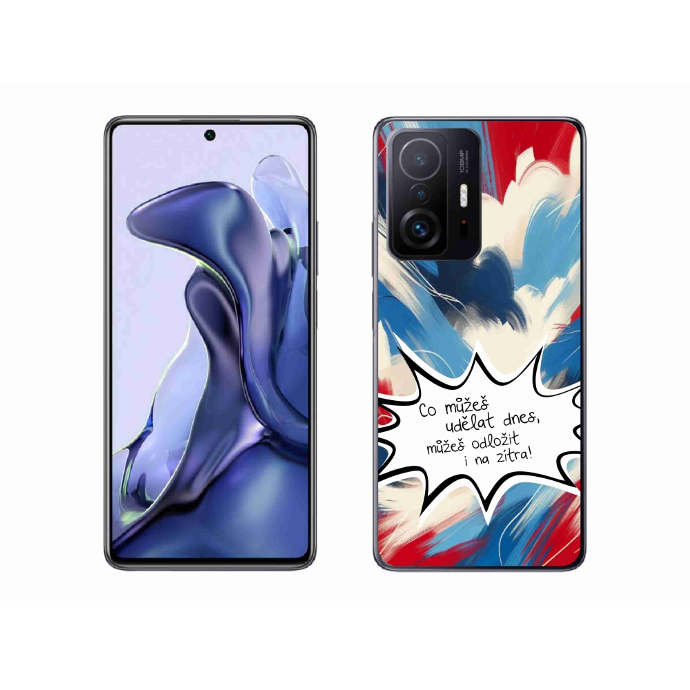 Gelový kryt mmCase na Xiaomi 11T Pro - vtipný text 9 bílé pozadí