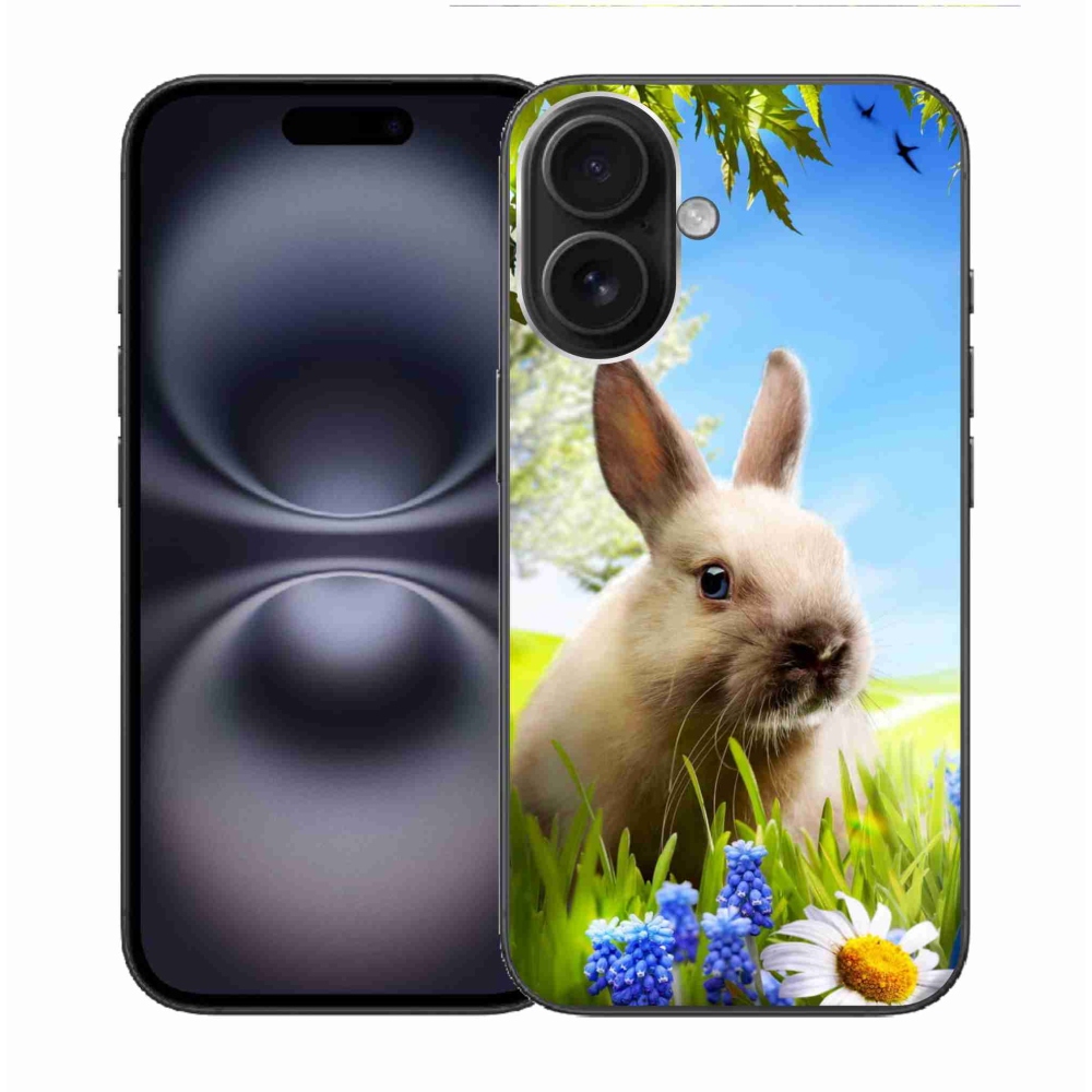 Gelový kryt mmCase na iPhone 16 - zajíček
