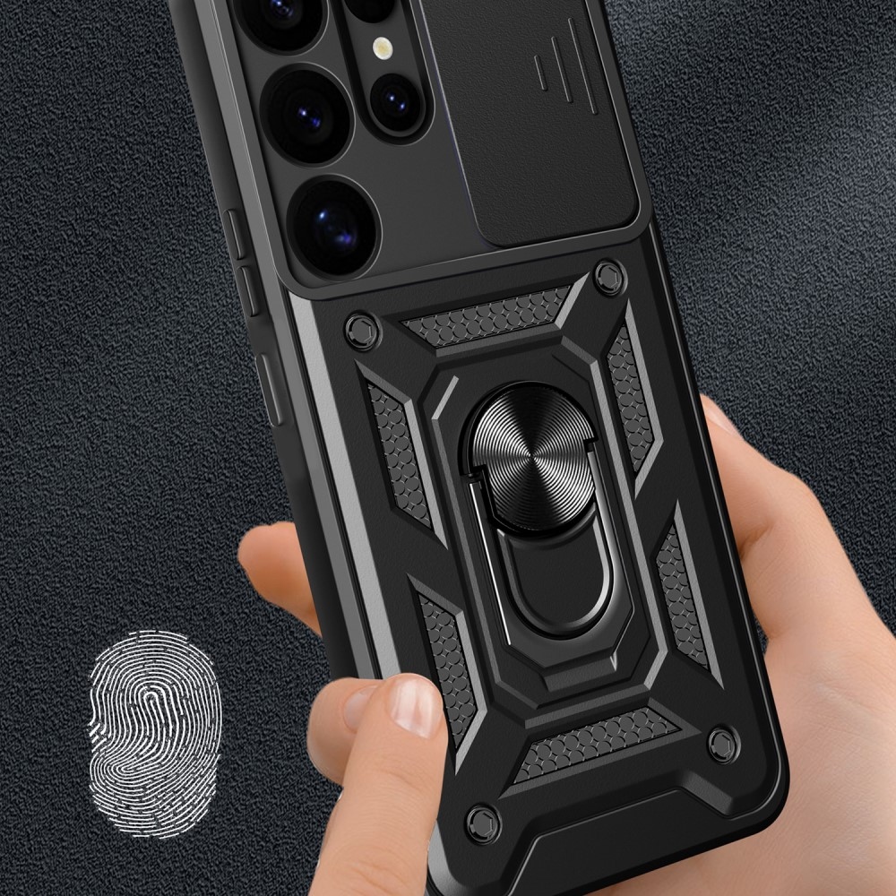 Slide odolný kryt na Samsung Galaxy S25 Ultra - černý